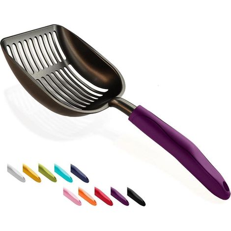 Katzenstreuschaufel Aluminium Siebschaufel Gro&xDF 07 Violett (1/5)