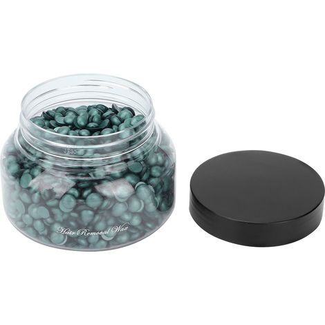 Perles de cire dépilatoire pour hommes et femmes, usage domestique, cire dure en grains, accessoire 150 g, vert rétro (1/5)