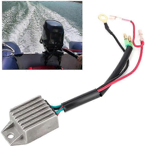 Régulateur-redresseur-stabilisateur de tension en alliage d'aluminium pour moteur hors-bord 2 temps 15 CV - Accessoires pour bateaux (1/5)