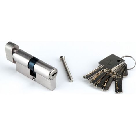 Bombín seguridad llave puntos niquelado 35x35 antibumping (1/3)