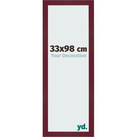 yd. - Cadre photo 33x98 - Vin Rouge Patine - MDF - Bologna (1/5)