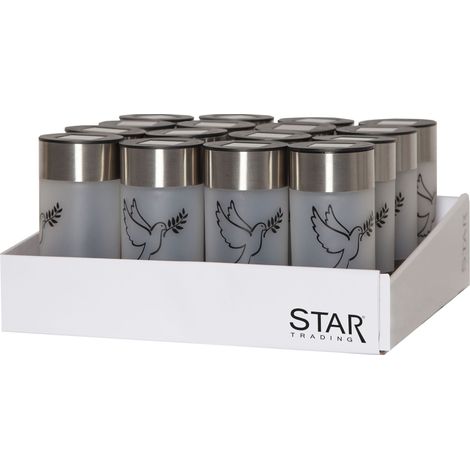 Star Trading Display Solarleuchte Dove, Grableuchte, Wegleuchte, 16 Stück, LED, Dämmerungssensor, Warmweiß, Außenbereich, 16,8 cm (1/5)