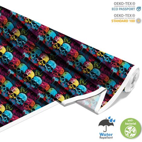 TESSUTI DECORATIVI PER ESTERNI OXFORD - Motivo Teschio I DX4395 (1/5)