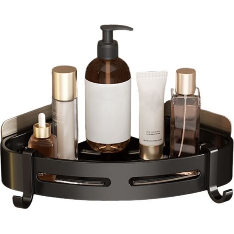 Étagère D'angle - Aluminium - Pour Salle De Bain Et Cuisine - Sans Perçage - 1 Pièce (1/5)