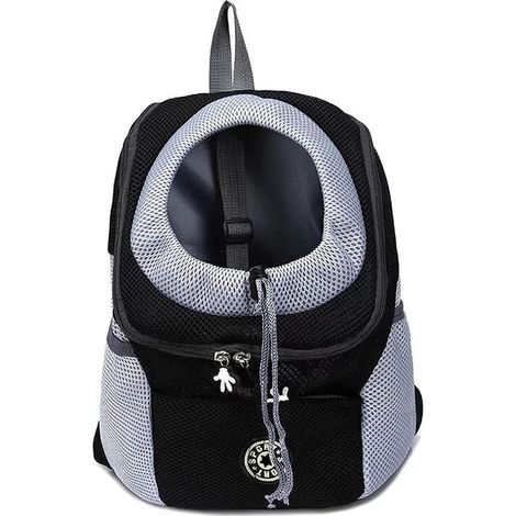 Sac à Dos Pliable pour Chien de Voyage pour Animaux de Compagnie pour Chat Sacs à Dos de Transport pour Chiens Petit Transporteur (Noir, S) (1/5)