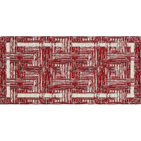 Tappeto cucina antiscivolo lavabile jacquard Bangkok Red (1/2)