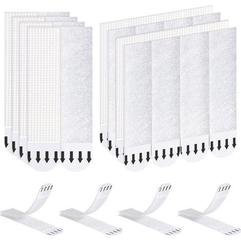 36 Paires (72 Bandes) Languettes Accroches Tableaux, Accroche Tableau sans Percer, Fixation Murale sans Percer, pour Cadres Photos, Horloges Murales, Miroirs Muraux et Plus encore, 2092mm (1/5)