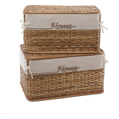 Scatola in rattan linea Home