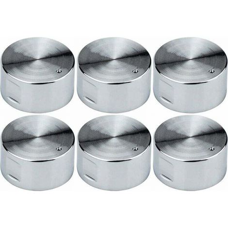 6 pièces 6mm boutons de cuisinière à gaz universel cuisinière four plaque de cuisson interrupteur de commande boutons de commande interrupteur de four boutons de commande de Surface de cuisson (1/5)