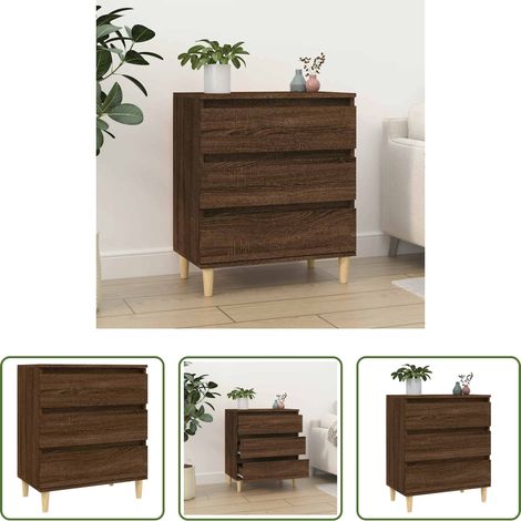 vidaXL Holzbeine -  Sideboard Braun Eichen-Optik 60x35x70 cm Holzwerkstoff (1/5)