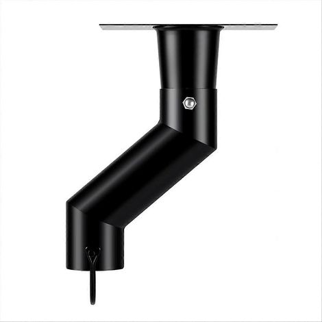 Adaptateur de gouttière Rain Chain noir, compatible avec les gouttières. (1/5)