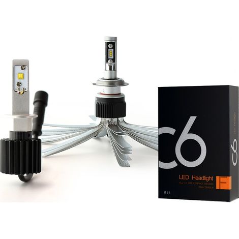 Kit LED H1 + H7 Xenled - 6000Lm - Moto - 12V/24V (1/4)