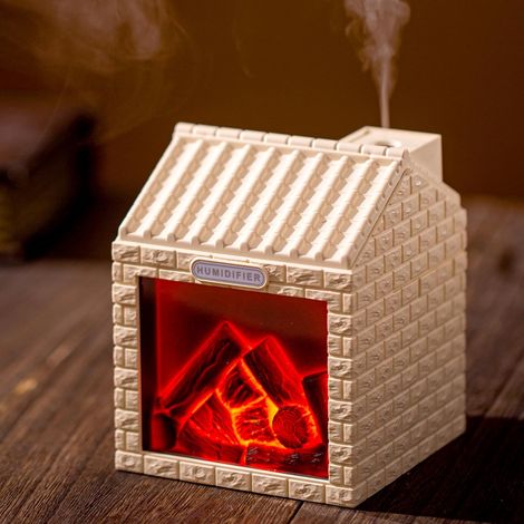 Mini humidificateur 200 ml effet flamme, USB LED arrêt automatique (1/5)