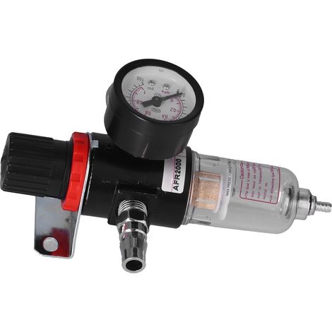 Séparateur d'eau et d'huile pour compresseur d'air 1/4in avec régulateur de pression et manomètre (1/5)