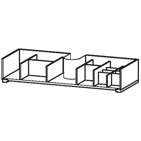 Sistema d'arredo Duravit per mobili di larghezza 1000 mm, con foro per sifone incluso UV99340, Colore (anteriore/corpo): acero massiccio - UV993407878 (1/2)