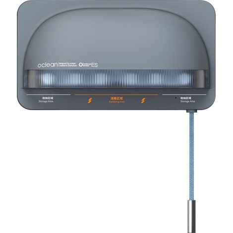 Stérilisateur De Brosse A Dents UV, Séchage Chauffante Par Ventilateur, Support Mural De Stérilisateur De Brosse A Dents, Gris (1/5)
