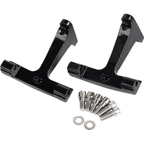 Schwarze Soziusfußrastenhalterung für Harley Street Glide Road King FLHR (1/5)