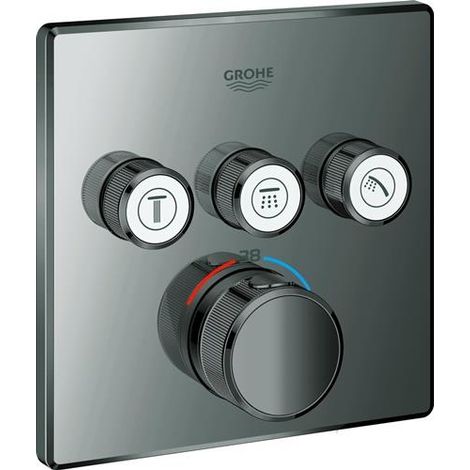 Thermostat Grohtherm SmartControl 29126 eckig FMS 3 ASV hard graphite