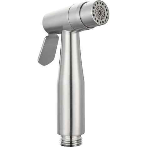 CIENCIA Manuelle Bidet-Sprühdüse, Edelstahl-Shattaf-Sprühdüse – Nur Bidet-Sprühkopf, Zubehör für die Toilettenreinigung mit Wasser WS024A (1/5)