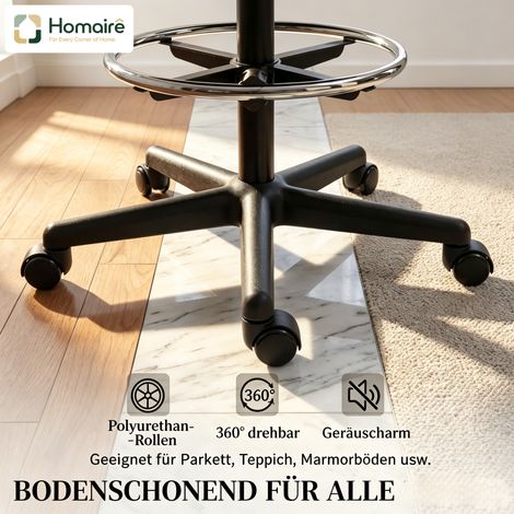 Meuble de rangement avec tiroirs, noir, en décor bois 59 x 58 x 103 cm HOMAIRE (1/5)
