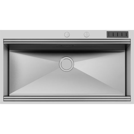 Foster Milano Fregadero empotrado Rectangular Acero inoxidable (1/4)