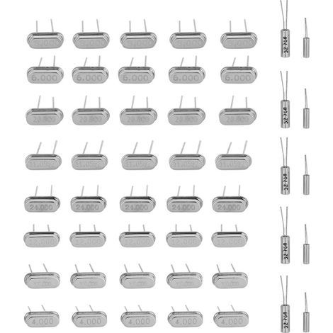 Résonateur à cristal, oscillateur à quartz durable DIY 50 pcs professionnel pour cartes PC électroniques automobiles (1/5)