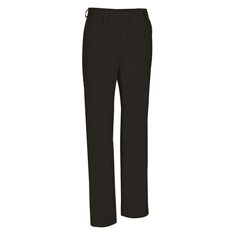 Pantalón chino elástico para mujer con bolsillos, tejido de algodón y elastano ALESSIA 38 Negro