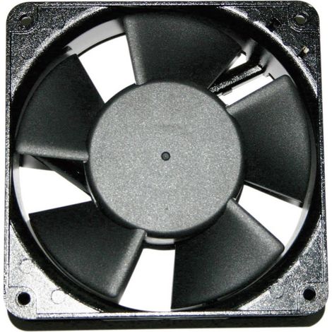 Ventilateur axial 230V/AC 23W – Débit d'air 198.7 m³/h – Dimensions 120 x 120 x 38 mm – Roulement à billes pour usage intensif – Sunon