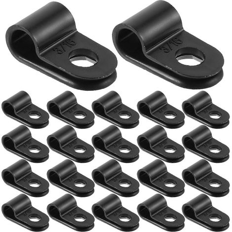 Lot de 200 clips de fixation pour guirlande lumineuse (câble Ethernet 5 mm). (1/3)