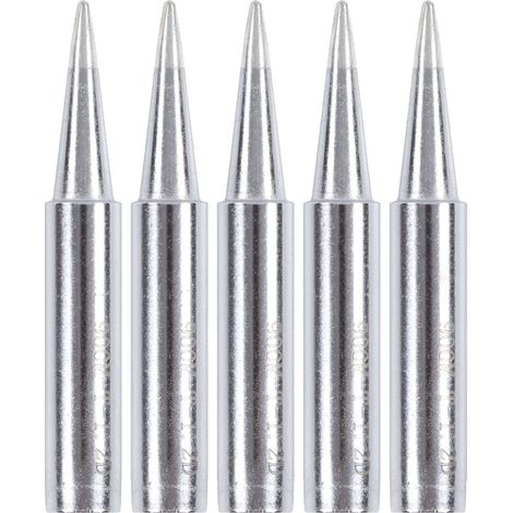 Lot de 5 pointes de fer à souder pour station BGA, cuivre à chauffage interne, kit de têtes de soudure électrique (900MT1.2D) (1/5)