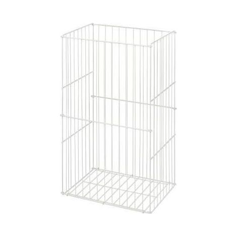 Satino Abfallsammler 330110 Draht groß 60 Liter weiß