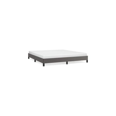 Cadre de lit Gris 180x200 Similicuir (1/5)