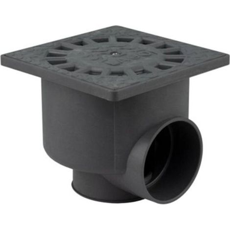 Siphon Siphonique - 1 Pièce - PVC Gris - Compatible Installation Verticale Et Horizontale - Pour Évacuation Eaux Usées (1/4)