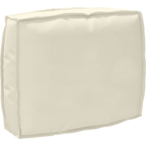 Kissen Creme 50 x 40 x 12 cm Oxford-Stoff