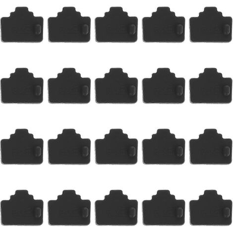 20 cache-poussière pour ports de routeur RJ45, capuchons d'interface Ethernet pour hub-1.50X1.00X0.50CM-Black
