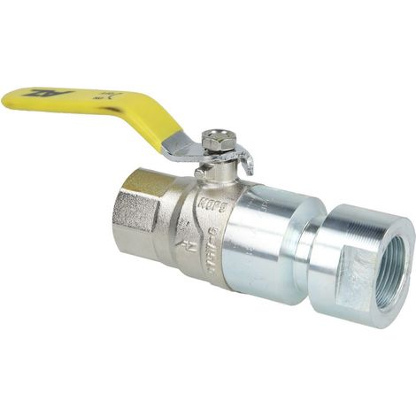 Robinet à bille gaz 1’’ avec vanne de sécurité thermo-déclenchante