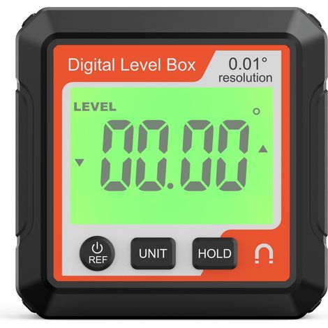Rapporteur Numérique Magnétique - Inclinomètre Électronique avec Base Aimantée et Écran LCD (1/4)