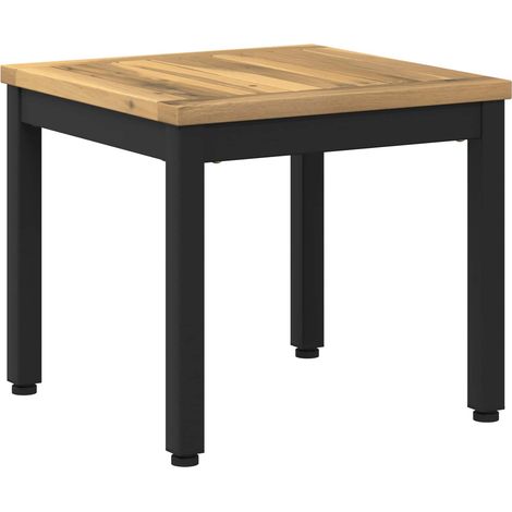 Couchtisch Weiß und Schwarz 40 x 40,5 x 36 cm Massivholz Akazie vidaXL (1/5)