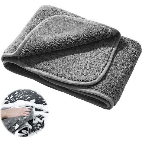 Lntyq 2PCS Microfibre Voiture Chiffon Microfibre Voiture Microfibre Voiture Serviette Microfibre Voiture Chiffons en Microfibre pour Le Nettoyage Domestique Et Les Voitures 40 40cm (1/5)