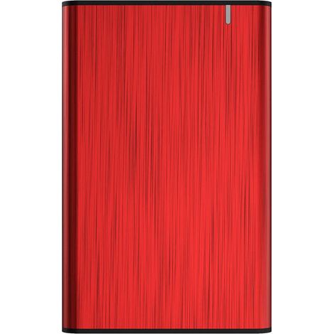 Caja Externa para Disco Duro de 2.5 Aisens ASE-2525RED/ USB 3.1/ Sin tornillos (1/4)