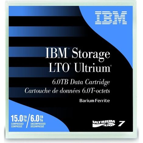 Etichetta per nastro LTO-7 Ultrium IBM DC con capacit� di 6TB/15TB (misurata in sequenza) (1/2)