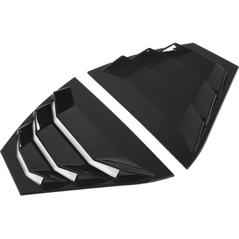Jeu de 2 évents latéraux arrière en plastique noir pour Nissan Sentra 2020-2021, pare-soleil de vitre, déflecteur d'aération, remplacement esthétique (1/5)