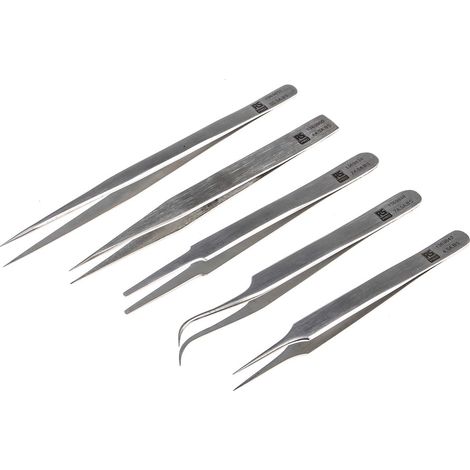 Kit de brucelles RS PRO en inox ( Prix pour 1 Kit ) (1/3)