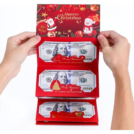 Enveloppe Pour Argent De Noël - 7 5 X 5 1 Pouces - Papier Épais - Motif Noël - 1 Pièce (1/5)