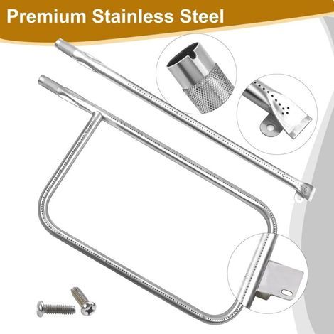 Tube de Brûleur accessoire pour Weber Q300 Serie Q320 Q3000 Q3200 , 404341 , 57060001 , 586002 , pièce détachée de brûleur de gril en acier Inoxydable pour Weber 60036 , 80385 , 13122 (1/3)