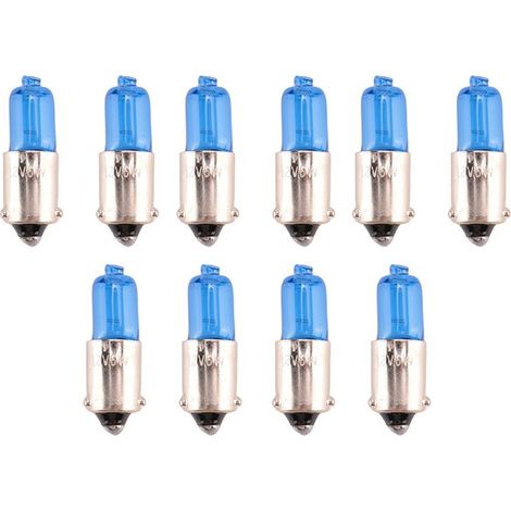 Convient pour 10 feux de position H6W BAX9S 6W, lumière blanche xénon, 12 V 5000 K