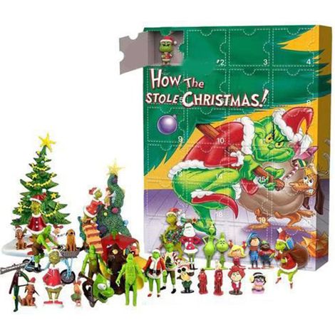 Adventskalender-Figuren, niedlicher und animierter Adventskalender, Überraschungsbox für Kinder, Sammlergeschenk (1/5)