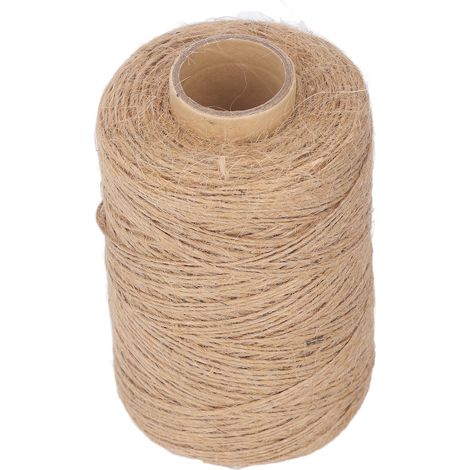 Ficelle de jute 300 m, fil de 1 mm, corde en jute à 1 brin, accessoire DIY pour loisirs créatifs et décoration intérieure (1/5)