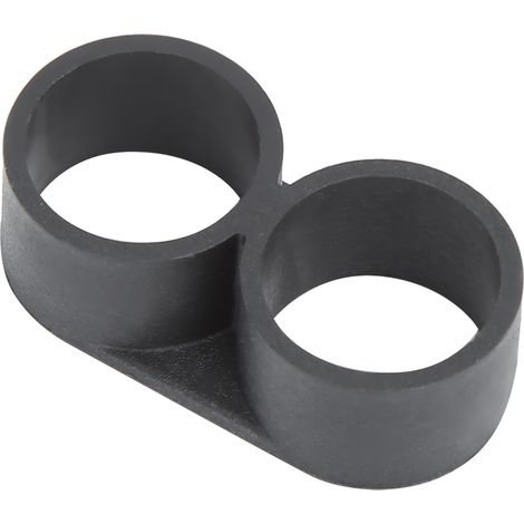 100 bouchons en PE pour tuyaux d'irrigation goutte à goutte, bouchons en PE en forme de huit pour accessoires d'irrigation, 16 mm (1/5)