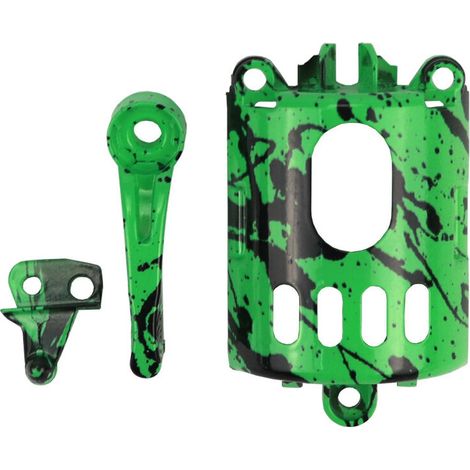 Ensemble de 3 coques modifiées à faire soi-même pour tondeuse à cheveux électrique - Accessoires de coiffure - Couvercle de moteur et d'interrupteur - Vert (1/5)